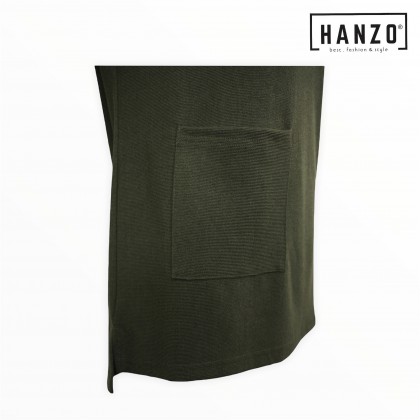 RGN BY HANZO Women Long Sleeve Muslimah Blouse SINGLE SIDE POCKET Blouse Baju Muslimah Lengan Panjang Perempuan - 106961