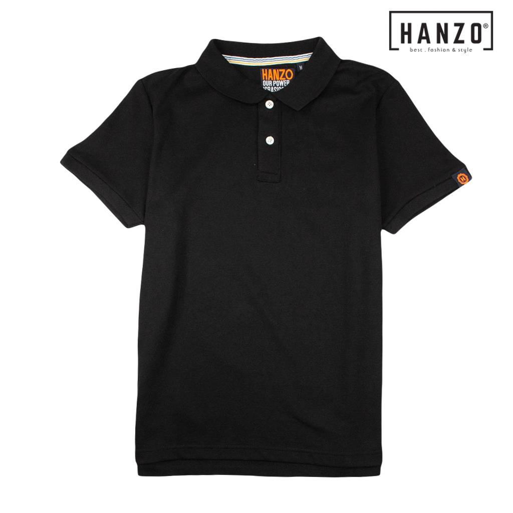 HANZO Men Polo Shirt Short Sleeve Polo Tee PLAIN Polo T-shirt ...