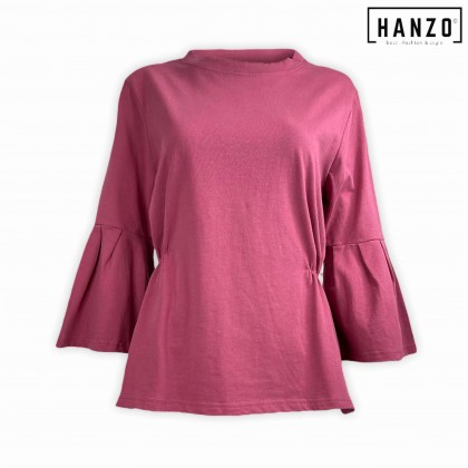 RGN BY HANZO Women Long Sleeve Muslimah Blouse PLAIN Muslimah Blouse Baju Muslimah Lengan Panjang Perempuan -101826R2563